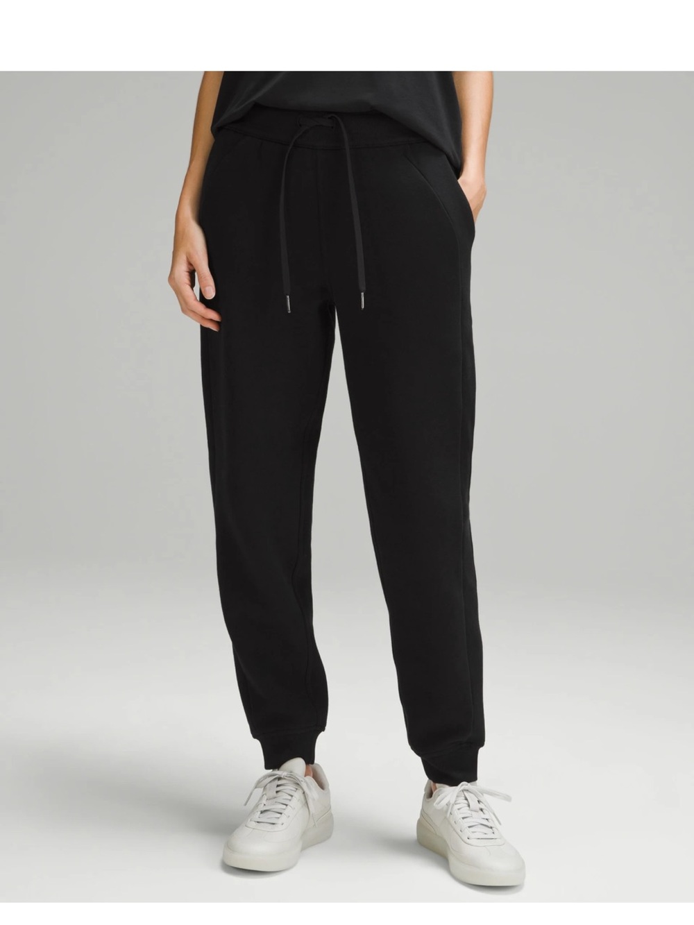 lululemon athletica Black Drawstring Track Joggers - Women's
